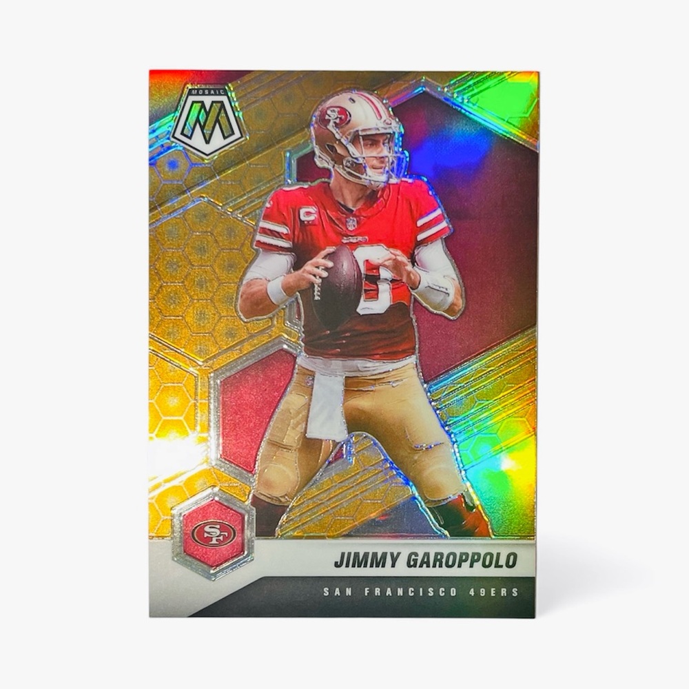 Jimmy Garoppolo Mosaic Honeycomb Case Hit NFL Football 49ers Card